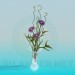 modèle 3D Fleurs dans un vase - preview