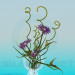 modèle 3D Fleurs dans un vase - preview