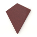 3d model 3D wall panel KITE (burgundy) - preview