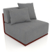 3d model Sofa module section 3 (Wine red) - preview