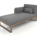 3D Modell Modulares Sofa, Abschnitt 2 links, hohe Rückenlehne (Bronze) - Vorschau