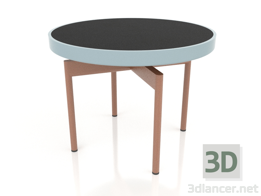 3d model Mesa de centro redonda Ø60 (Azul gris, DEKTON Domoos) - vista previa