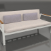 3d model 2-seater sofa (Agate gray) - preview