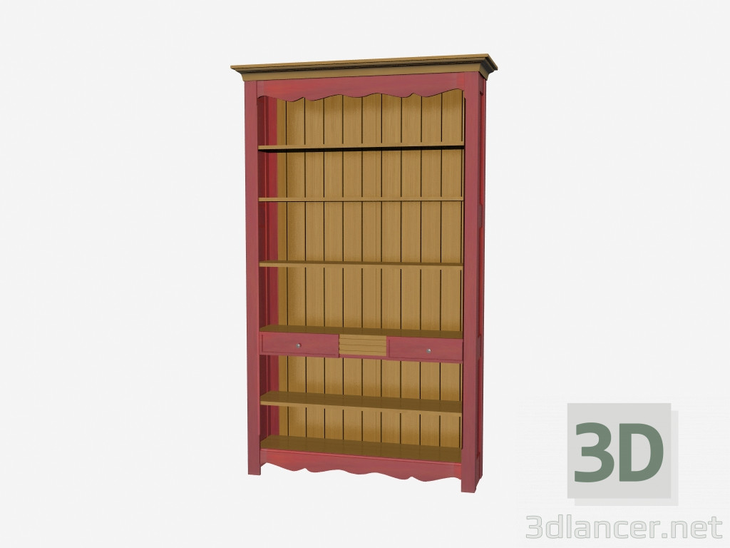 modello 3D Libreria YW100 - anteprima