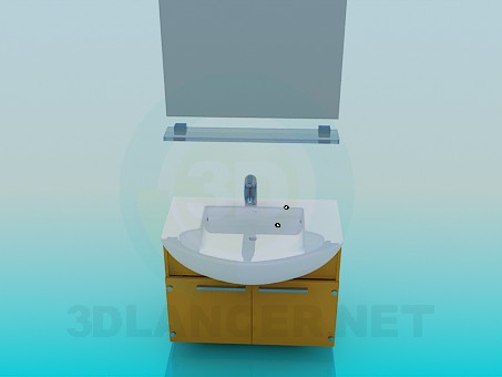 modello 3D Lavabo - anteprima