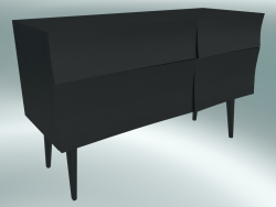 Sideboard Small Reflect (Schwarz)