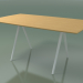 3d model Mesa en forma de jabón 5418 (H 74 - 90x160 cm, patas 180 °, chapa de roble natural L22, V12) - vista previa