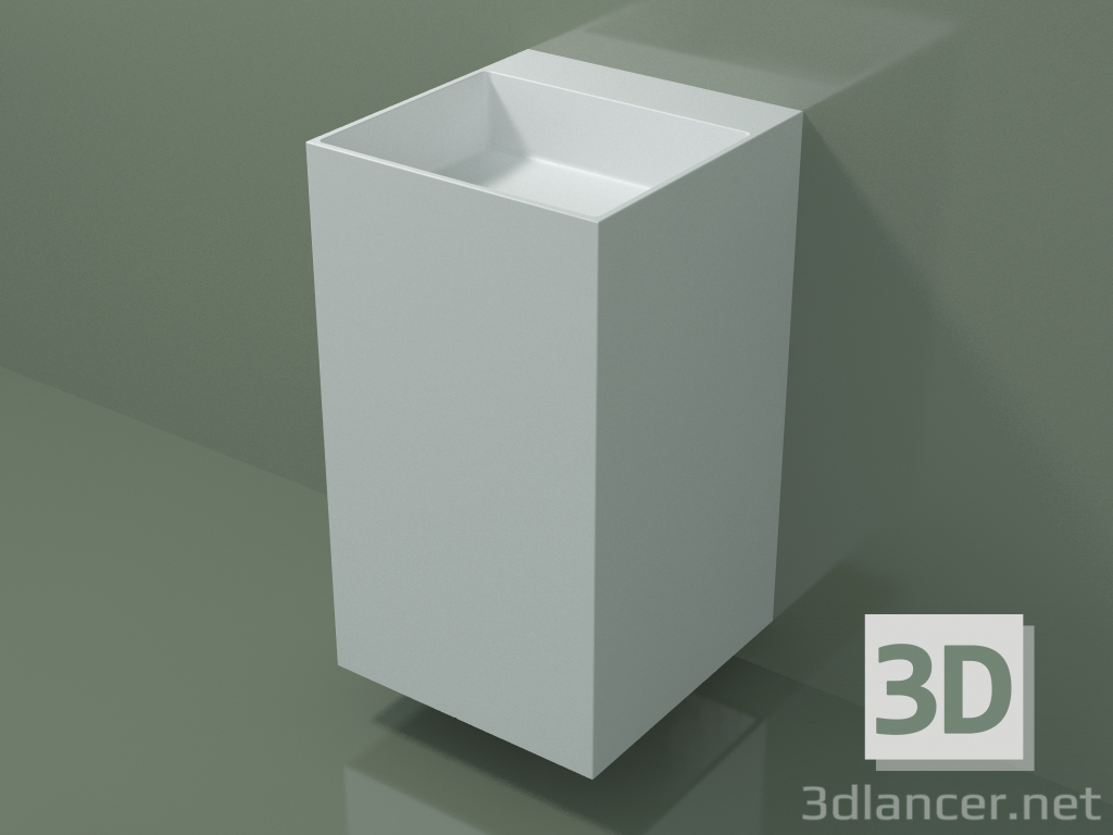 3d model Wall-mounted washbasin (03UN26303, Glacier White C01, L 48, P 50, H 85 cm) - preview