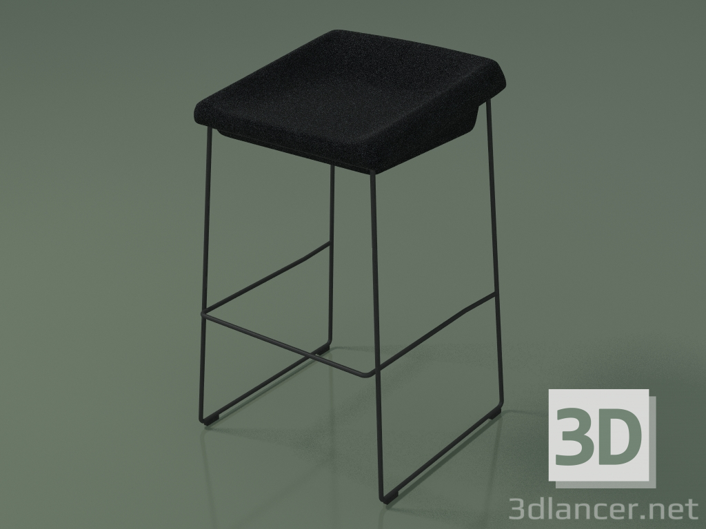 3d model Silla de bar Coin (110838, negro) - vista previa