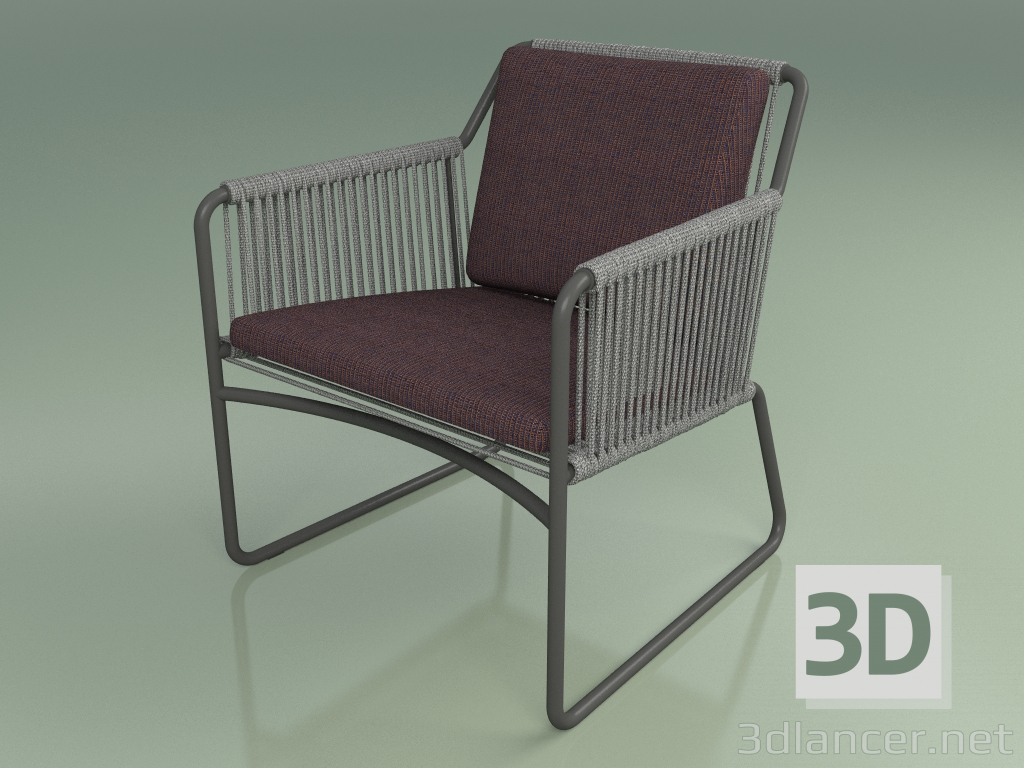 3d model Sillón 768 (Metal Ahumado) - vista previa