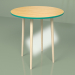 modèle 3D Table ronde Spoutnik 70 cm placage (turquoise) - preview