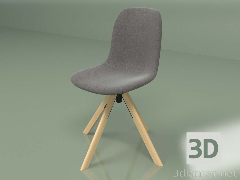 modèle 3D Chaise Tapizado Patchwork - preview