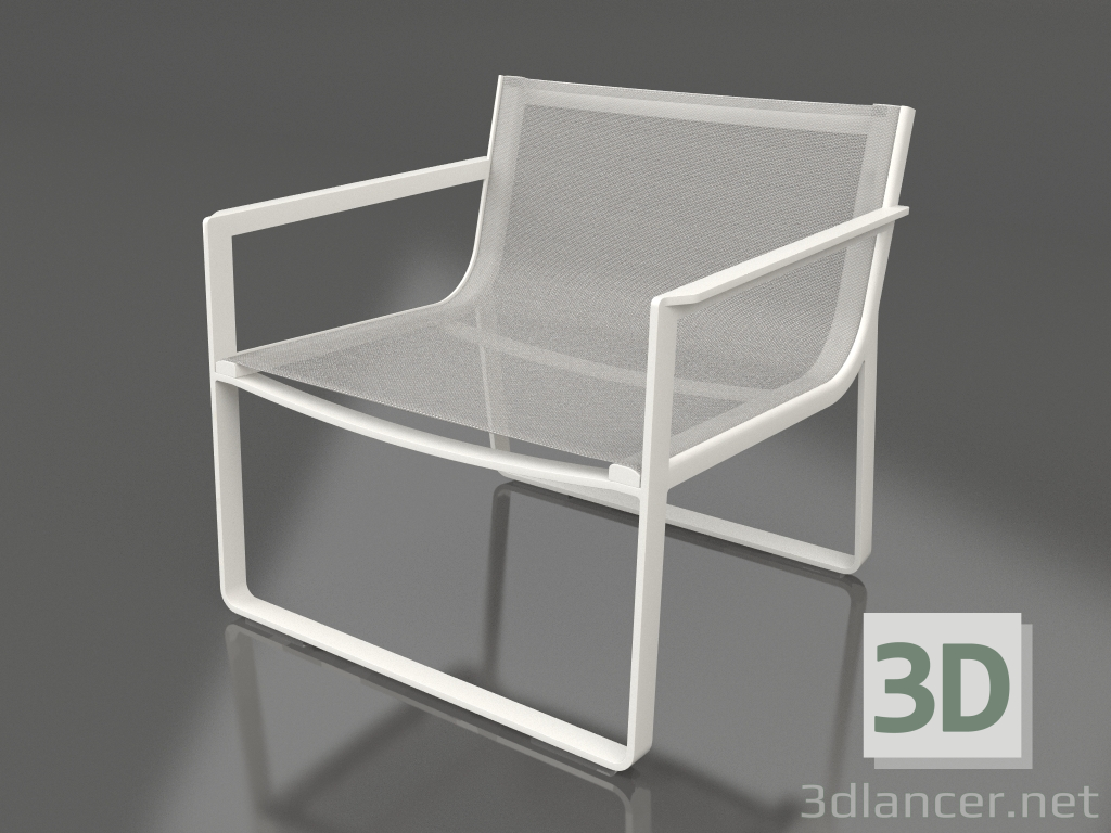 modèle 3D Fauteuil club (Gris agate) - preview