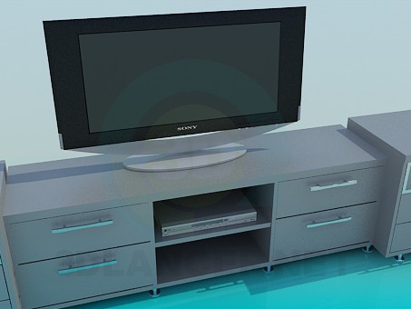 Modelo 3d Mesa de TV - preview