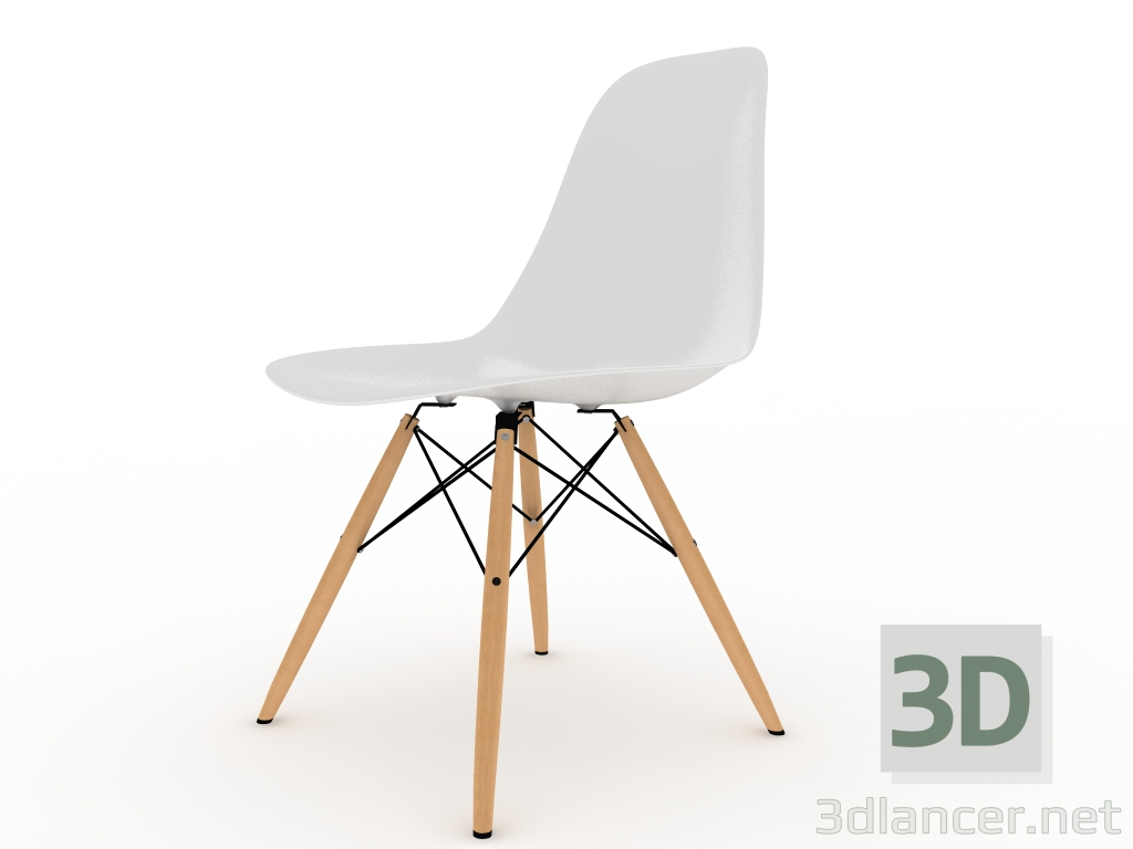 3d model Eames Plastic Side Chair - preview