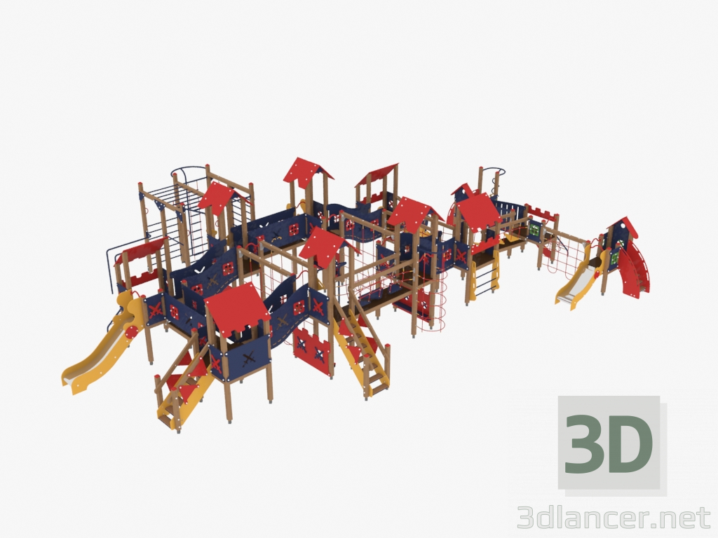 3d model Children's play complex (3111) - preview