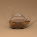 3d Glass teapot with a lid model buy - render