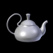 3d Glass teapot with a lid model buy - render