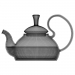 3d Glass teapot with a lid model buy - render