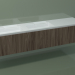 3d model Double washbasin with drawers (sx, L 216, P 50, H 48 cm, Noce Canaletto O07) - preview