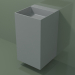 modello 3D Lavabo sospeso (03UN26303, Silver Grey C35, L 48, P 50, H 85 cm) - anteprima