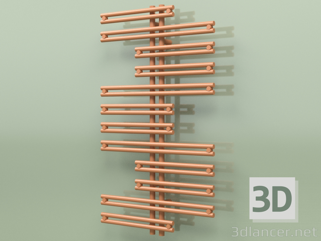 3d model Heated towel rail - Kea (1000 x 600, RAL - 8023) - preview