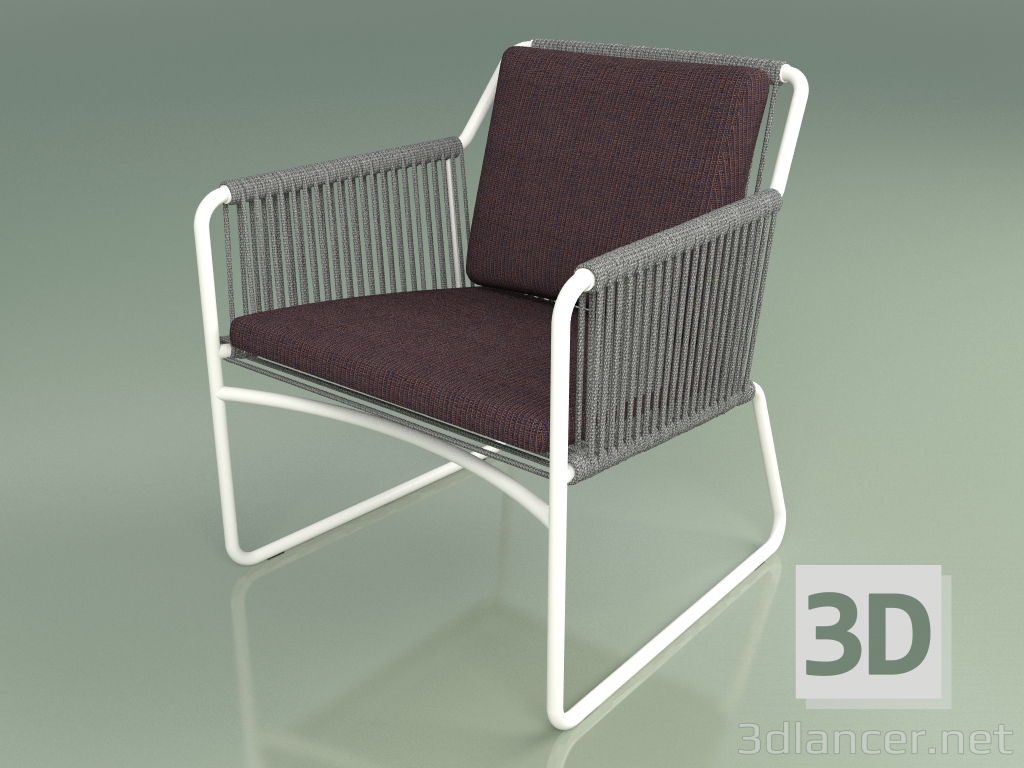 modèle 3D Fauteuil 768 (Métal Lait) - preview