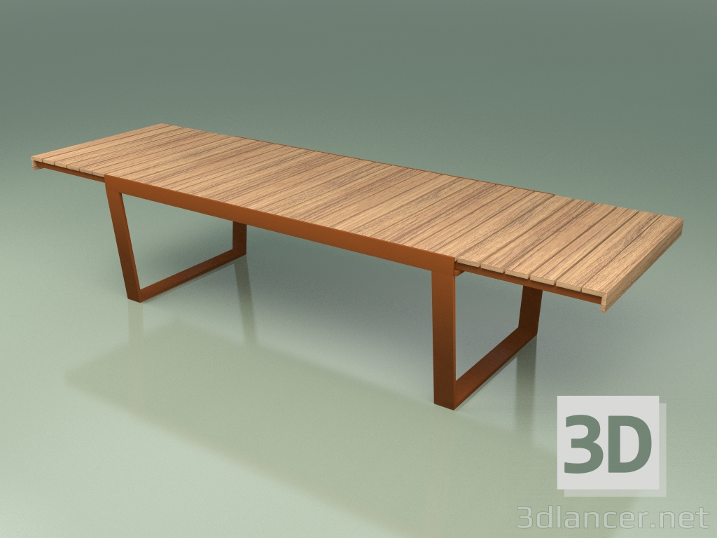 modèle 3D Table à manger pliante 034 (Metal Rust) - preview