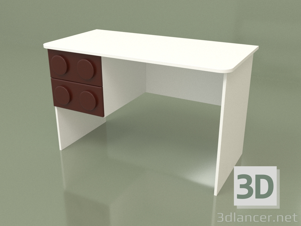 3D Modell Linker Schreibtisch (Arabika) - Vorschau