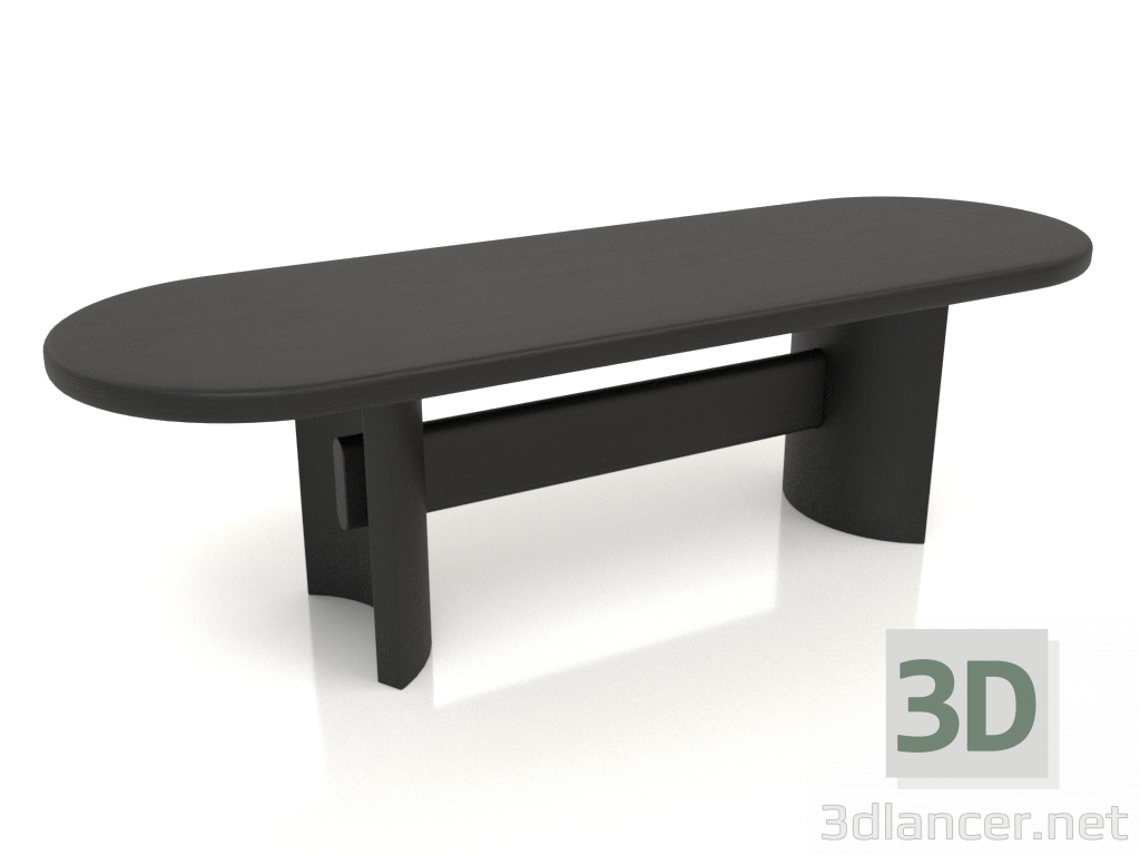 Modelo 3d Banco VK 02 (1200x400x350, madeira preta) - preview