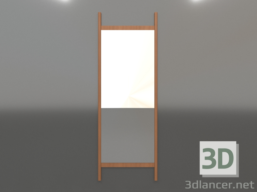 modèle 3D Miroir ZL 26 (670x1900, bois rouge) - preview