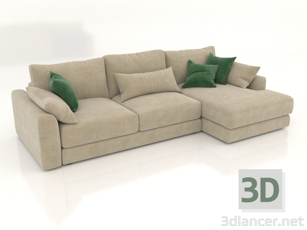 3D Modell Schlafsofa SHERLOCK (Polstervariante 1) - Vorschau