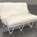 3d model 2-seater sofa (White) - preview