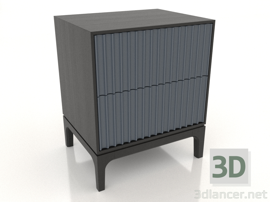 Modelo 3d Mesa de cabeceira FARGO 2 gavetas com frentes fresadas (ardósia, carvalho preto, opção 2) - preview Modelo 3d Mesa de cabeceira FARGO 2 gavetas com frentes fresadas (ardósia, carvalho preto, opção 2) - preview