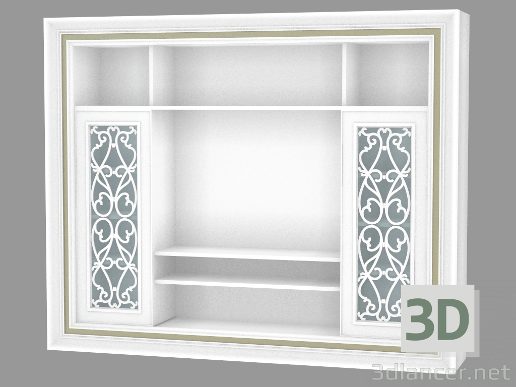 modello 3D Libreria Serena (art. 71054, 274x46x222) - anteprima