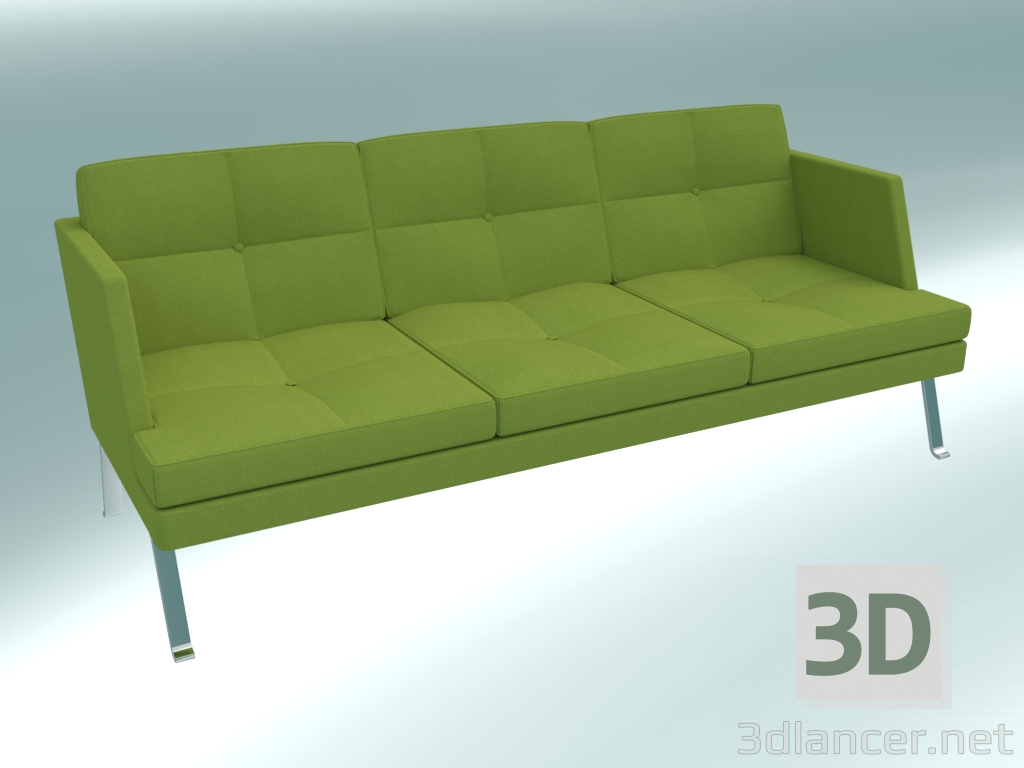 3d model Triple sofa (31) - preview