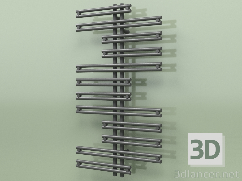 Modelo 3d Toalheiro aquecido - Kea (1000 x 600, RAL - 9005) - preview