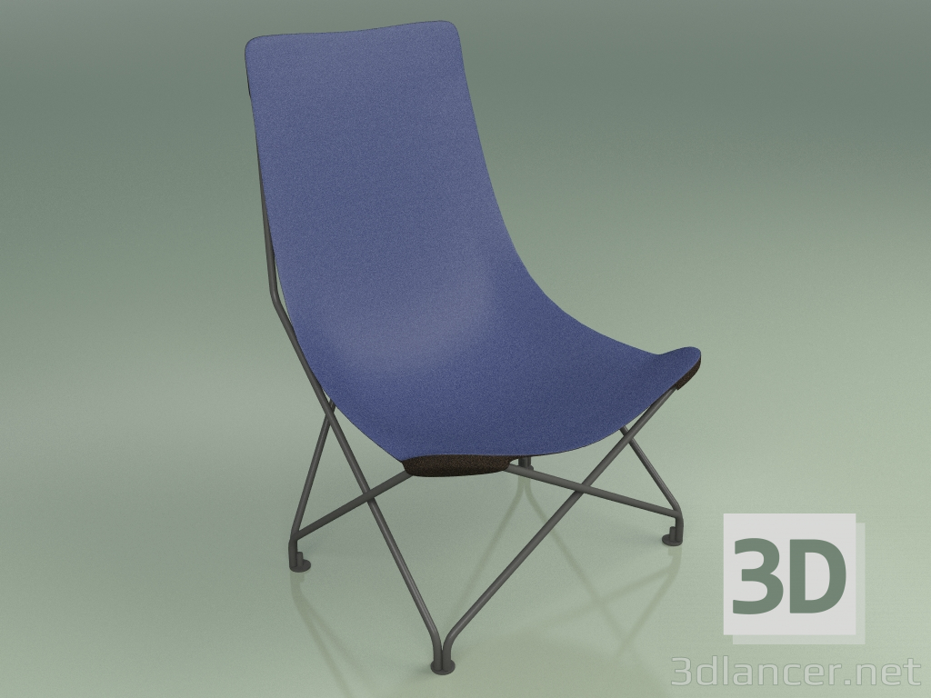 Modelo 3d Cadeira 390 (tela azul) - preview