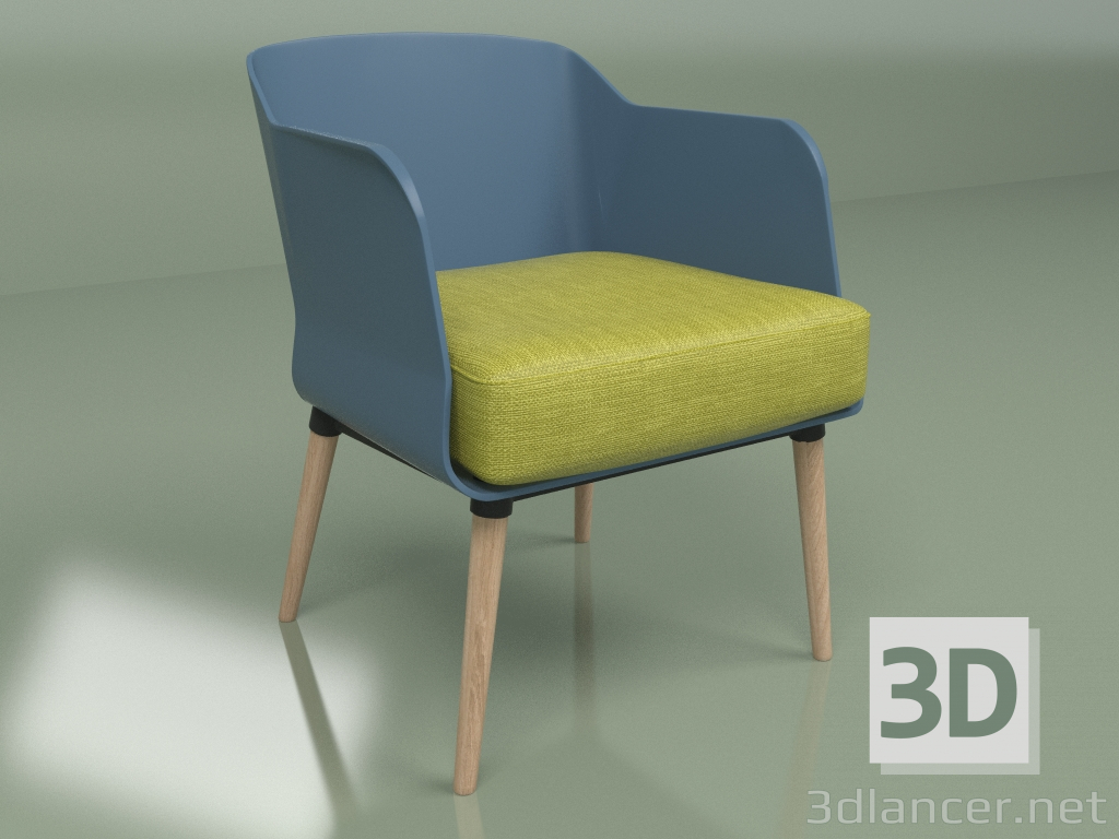 modello 3D Poltrona Montreal 1 - anteprima