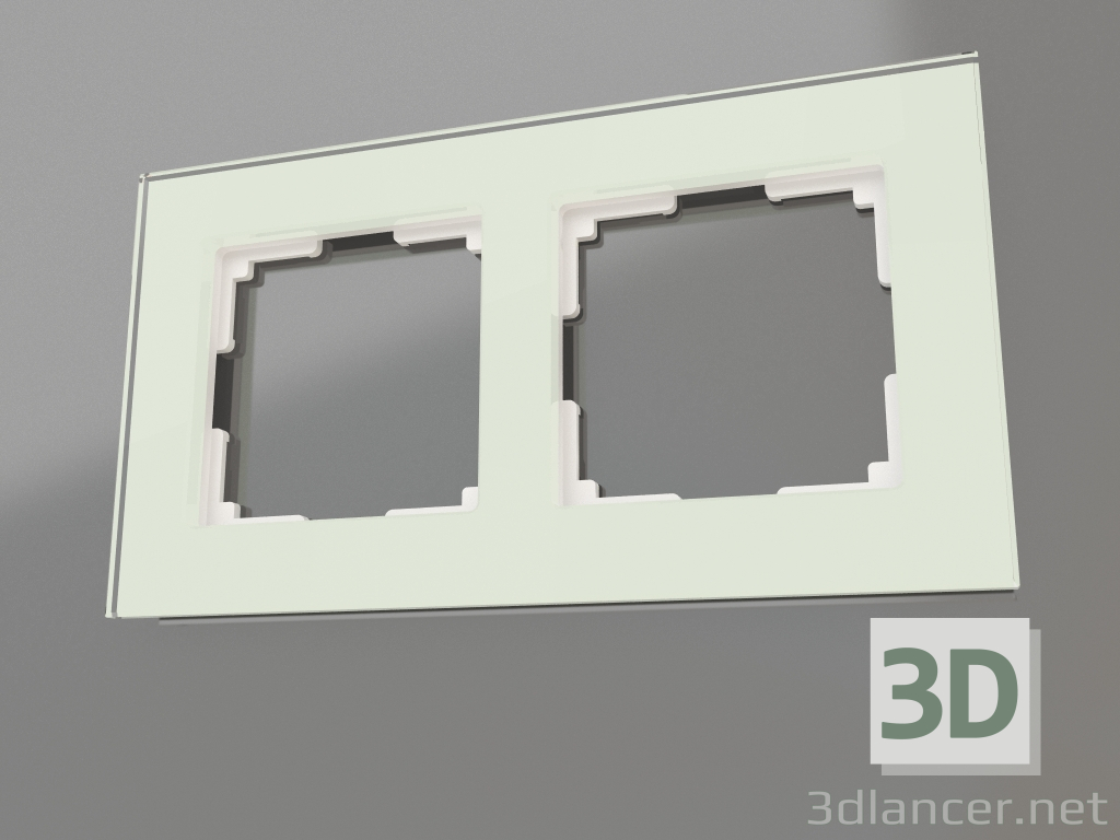 3 डी मॉडल 2 पदों के लिए फ्रेम पसंदीदा (प्राकृतिक कांच) - पूर्वावलोकन