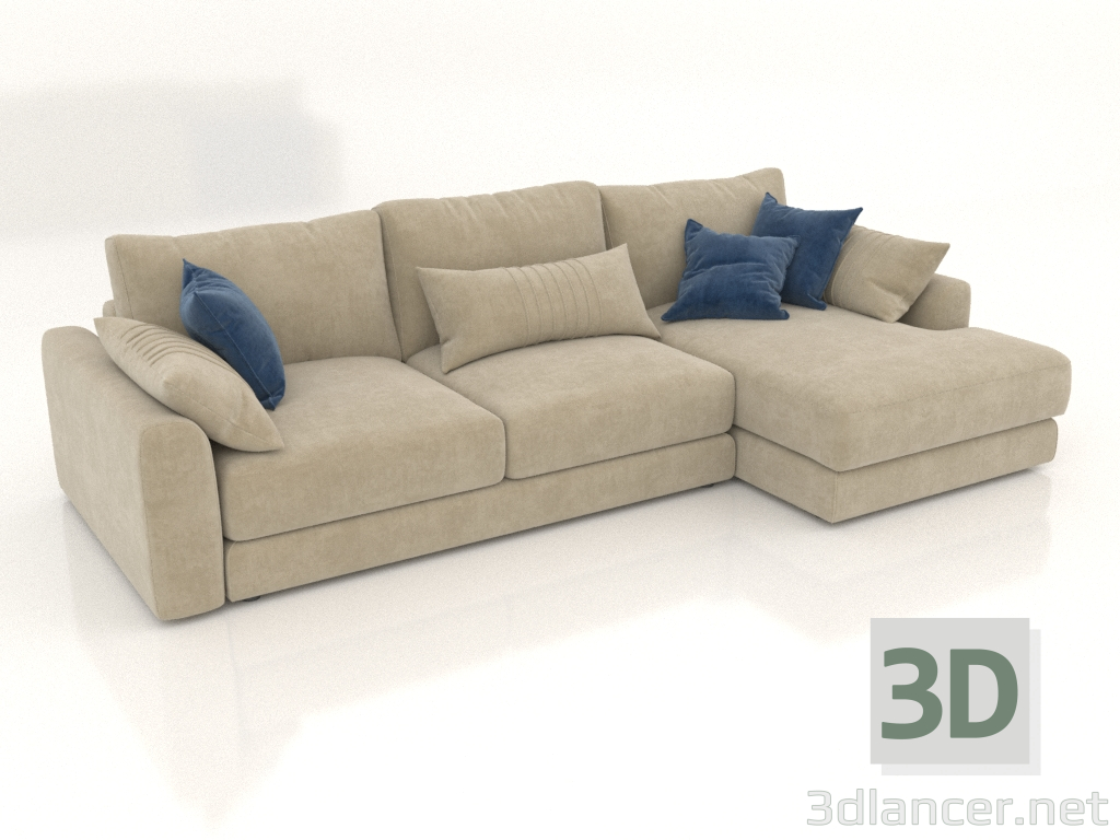 3D modeli SHERLOCK çekyat (döşeme seçeneği 2) - önizleme