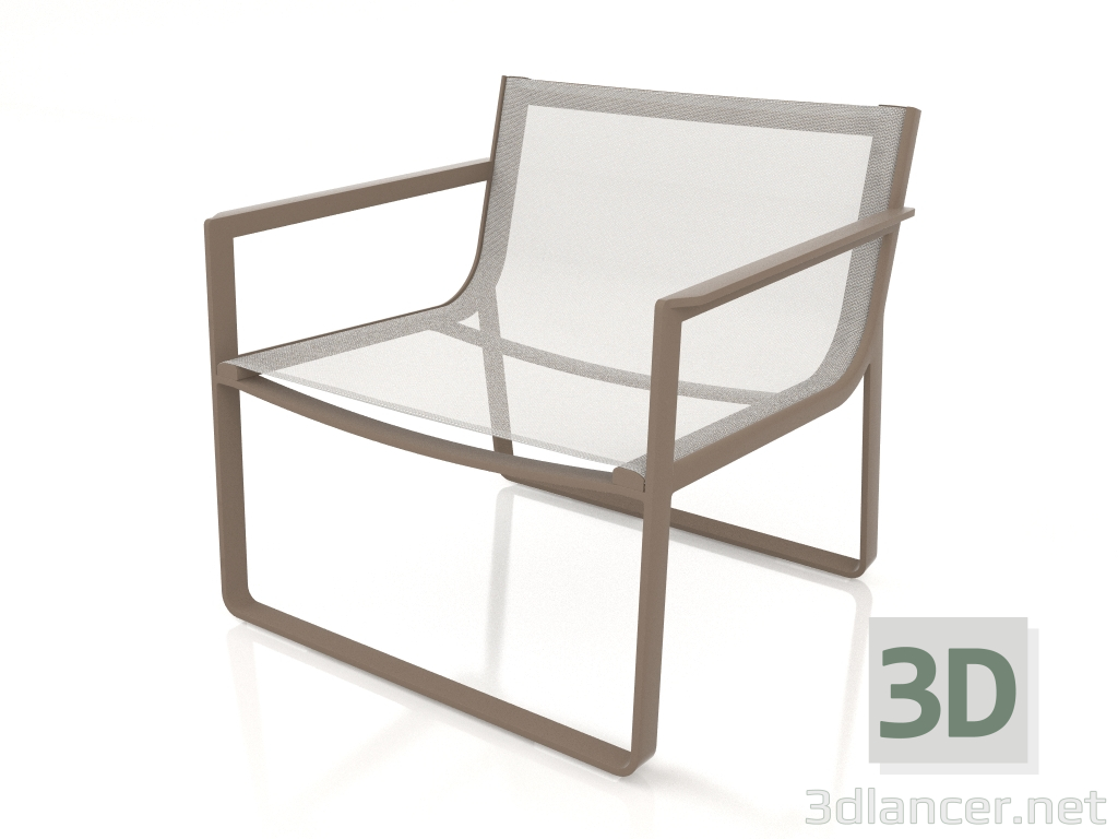 modello 3D Sedia club (bronzo) - anteprima