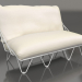 3d model 2-seater sofa (Grey) - preview