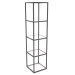 3d model Large square rack (GLASS, 40x40x170, 5 shelves) - preview