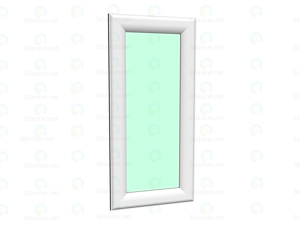 modèle 3D Miroir chic Shining White 188 x 88 - preview