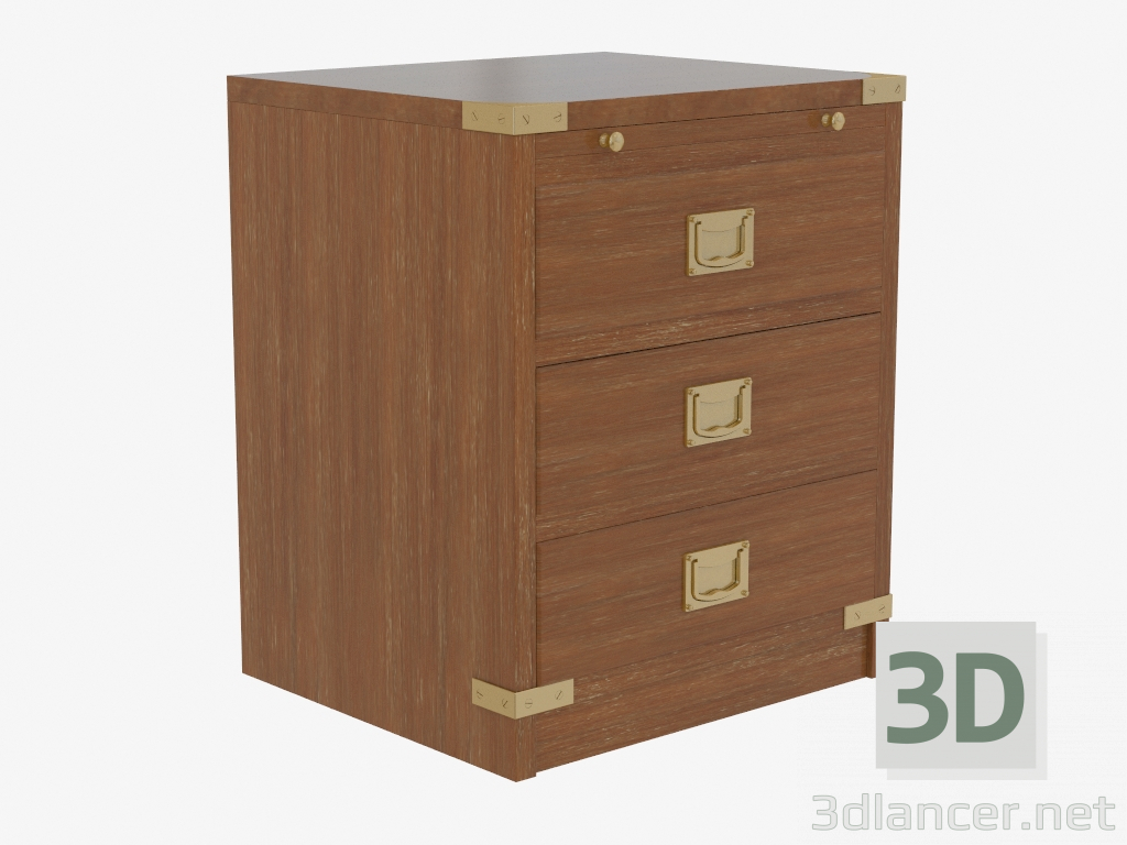 3d model Armario con tres cajones - vista previa