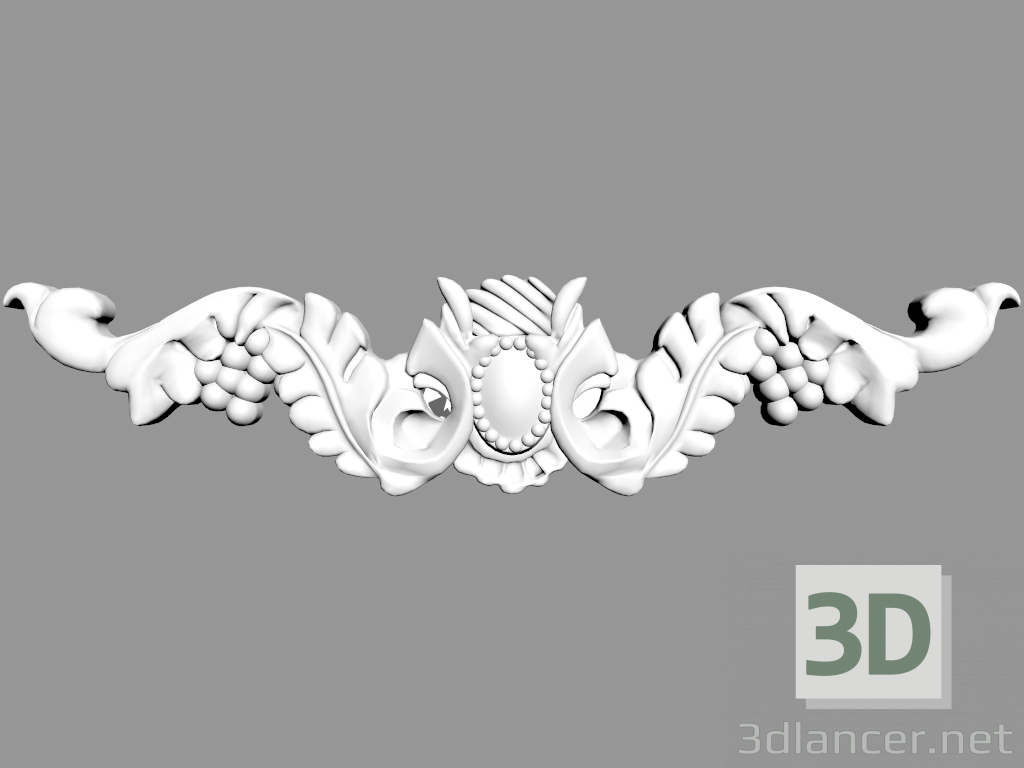 modello 3D Pannello decorativo W8025 - anteprima