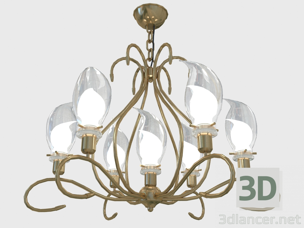 Modelo 3d Luminária (Candelabro) Cardaria (1379 7) - preview