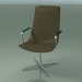 3d model Office chair 2108CI (4 legs, with armrests, swivel) - preview