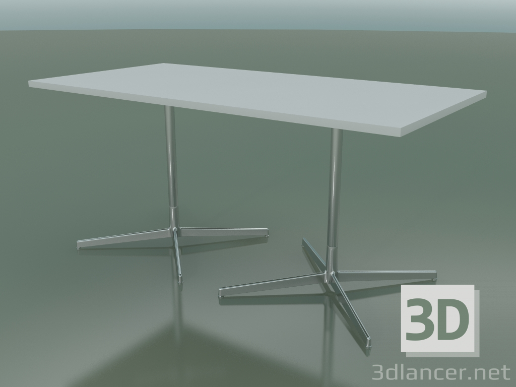 Modelo 3d Mesa retangular com base dupla 5526, 5506 (H 74 - 79x159 cm, branco, LU1) - preview